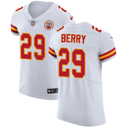 Nike Chiefs #29 Eric Berry White Men's Stitched NFL Vapor Untouchable Elite Jersey
